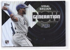 2022 Topps Update Vidal Brujan RC #GN-86 Generation Now Blue Tampa Bay Rays