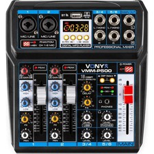 VONYX VMM-P500 mixer 4 canali con effetti usb e bluetooth x dj musicisti podcast