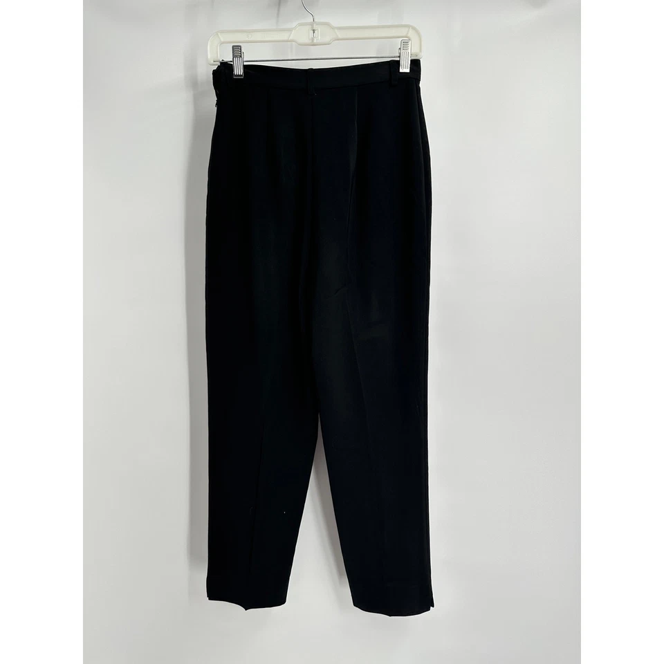 Pantalones para mujer Votre Nom talla 8 negros cónicos minimalistas parisinos vintage clásicos Foto 2 de 4