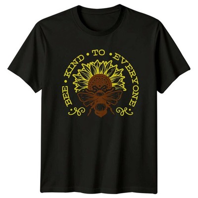 Bee Kind To Everyone Sunflower T-Shirt, Nature Lover Tee