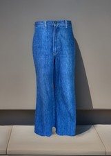 Vtg WRANGLER 1970's Bell Bottoms High Rise Denim Flares Wide Leg 27/26