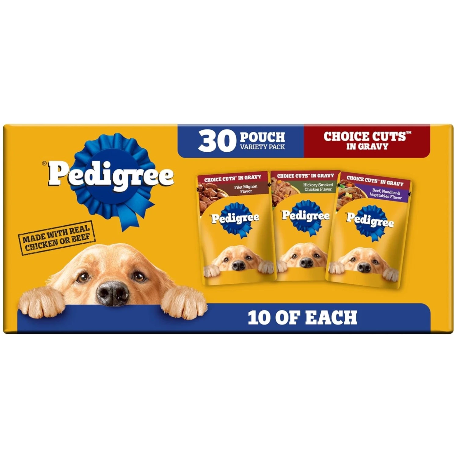Adult Wet Dog Food Variety Pack, 30 Count