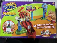 Rare Mighty Beanz SlamNSmash Race Track +2 Limited Beanz in box As New Complete