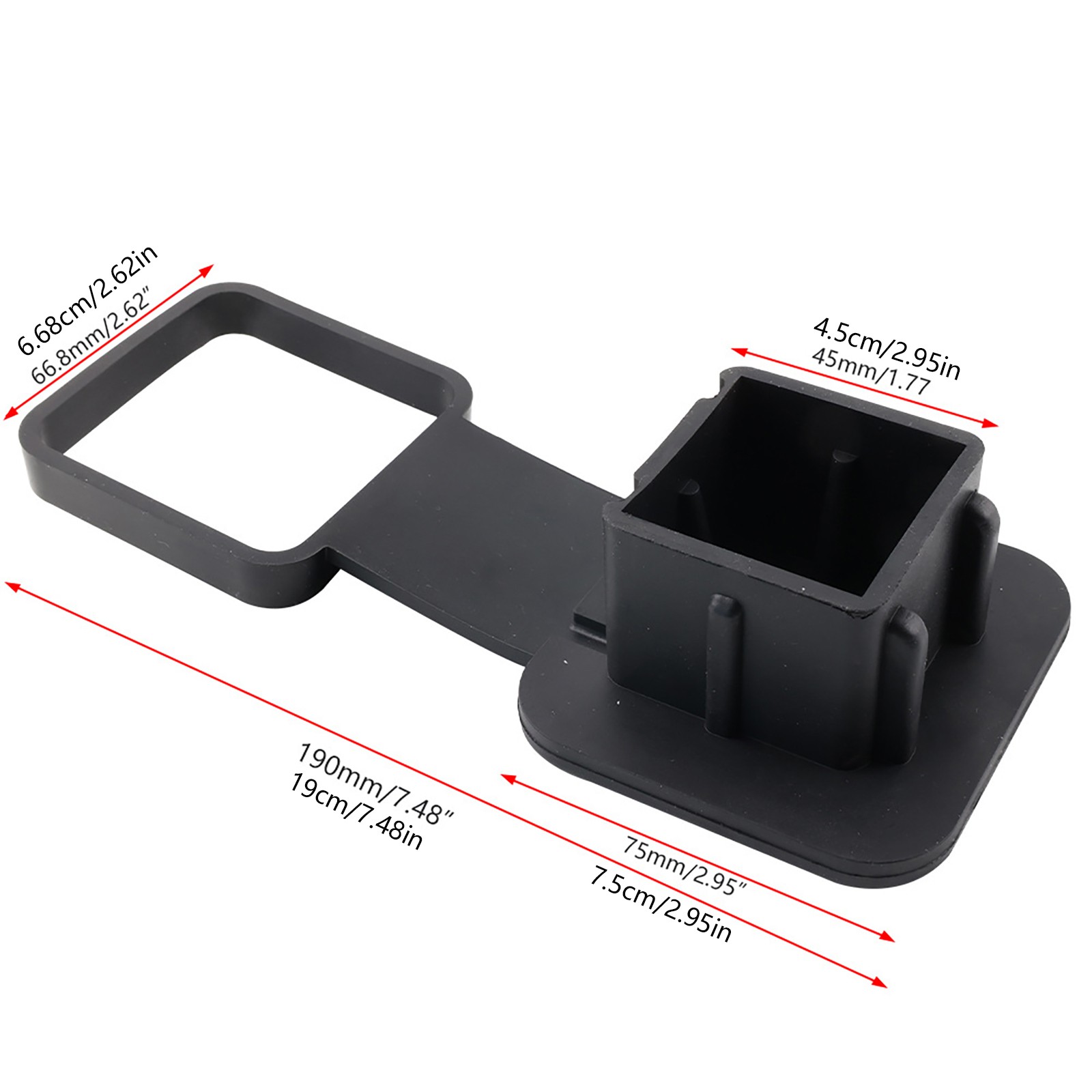 2 Inch Trailer Hitch Cover Tube Cover Plug Cap Accs For SUV Van Truck Universal thumbnail 8