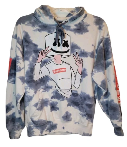 SUPREME Maglione con cappuccio Southern Spirit donna taglia S tie dye stampa suprema