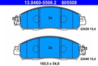 ATE 13.0460-5508.2 Bremsbelagsatz, Scheibenbremse FüR Nissan
