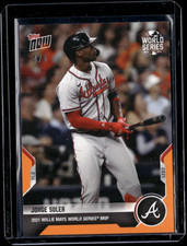 Jorge Soler - 2021 MLB Topps Now #1041 Orange 4/5 Parallel Atlanta Braves