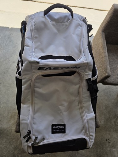 Easton Jen Schro Softball Catcher's Wheeled Equipment Bag White Excellent