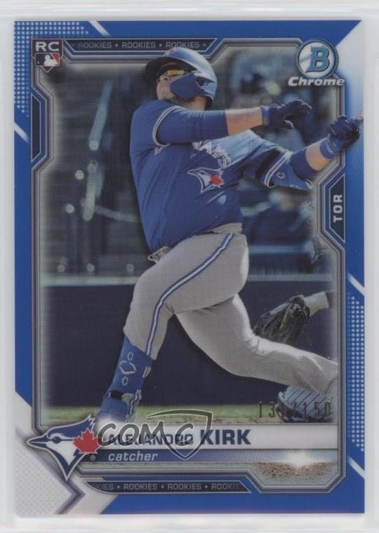 2021 Bowman Chrome Blue Refractor 131/150 Alejandro Kirk #49 4al