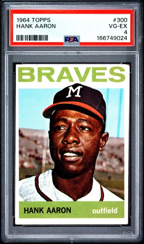 1964 TOPPS #300 HANK AARON PSA 4