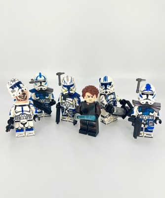501st Legion Clone Star Wars Anakin Rex Fives Jesse Echo Custom Minifigure Set