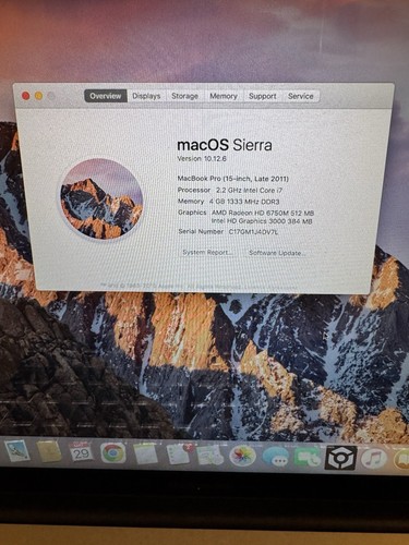 MacBook Pro (13" Late 2011) Intel Core i5 2.4GHz 500GB HDD 4GB RAM High Sierra - Picture 5 of 6