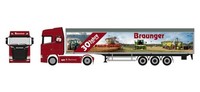 "Herpa 927093 - 1/87 Scania CS 20 Hochdach Schubboden-Sattelzug \"30 Jahre Braunge"