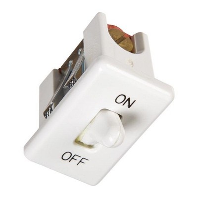 Jandorf 61018 White 125V 10A 1-Pole Screw Terminal On/Off Snap-In Toggle Switch