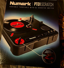 Numark PT01 Scratch Portable Belt Drive Turntable w/ Adj Scratch Switch 33/45