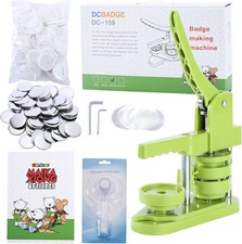 Button Maker Machine 58mm 2.25 in Installation-Free, DIY Button Pin Maker M...