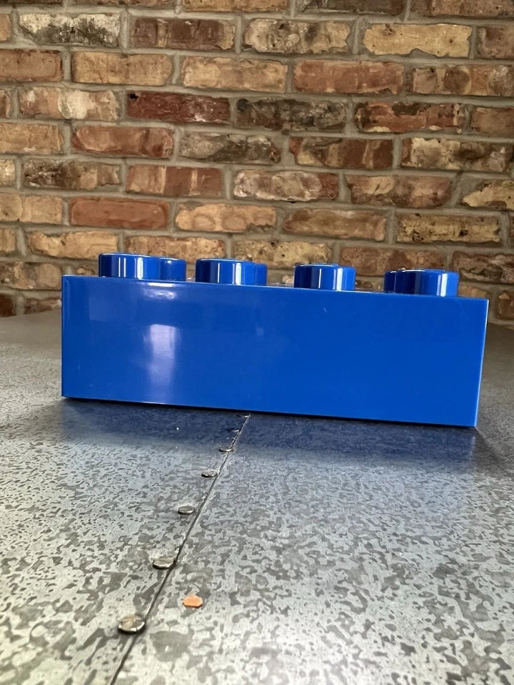 Lego Reloj Despertador Bloque Ladrillo Azul 2010 Usado Estado Envío Rápido ¡FUNCIONA! Foto 4 de 4