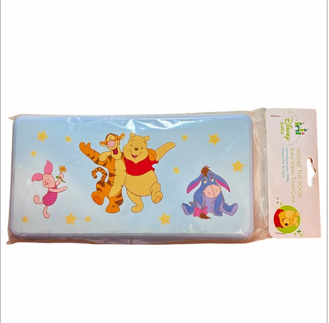 NEW Disney Winnie the Pooh Baby Wipes Travel Case Compact Tigger Piglet Eeyore