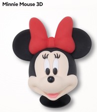 Minnie Mouse Head 3D Authentic Jibbitz for Croc Shoes Charm