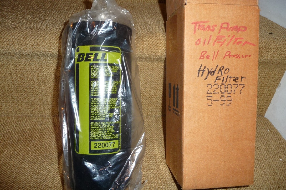 Vintage Filter BELL 220077 Spin On Filter NEW in Box NOS Hydro Oil