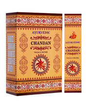 Image of Ayurvedic Chandan Masala Incense Sticks Agarbatti Pack of 12X15g Each 180g Box