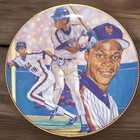 Darryl Strawberry Large Scarce 10 ¼ Autographed Plate Quality Signature Ny Mets