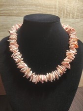 Vintage Necklace Natural Shell Antique Handmade Nautical Style USSR Ukraine