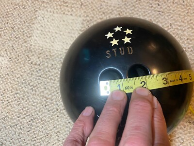 VINTAGE DICK WEBER AMF ALL PRO BOWLING BALL BLACK 15 lbs