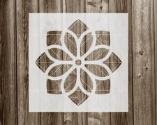 Mandala Stencil, Durable Flexible Handmade Mylar Reusable Craft Template, 455