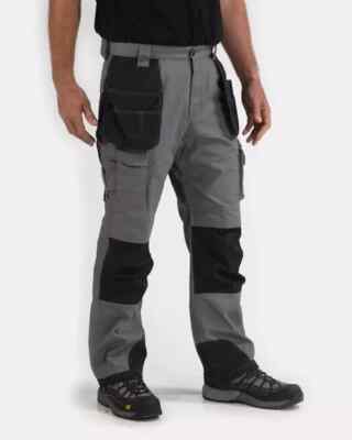 Caterpillar Men's Trademark Work Pants - Grey withBlack