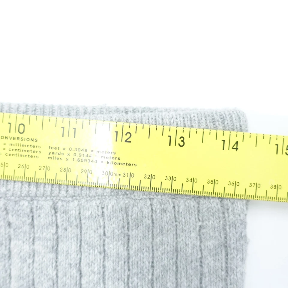 Юбка женская Leith средняя серая хлопковая ребристая комфортная эластичная талия без застежек - Изображение 2 из 4