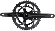 Samox R3 Crankset - 175mm, 11-Speed, 50/34t, 110 bcd, 24mm Spindle, Black