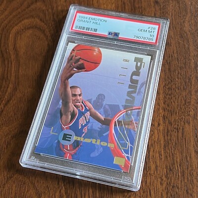 1994 SkyBox EMOTION Grant Hill #28 Rookie Card PSA 10 GEM MINT | eBay