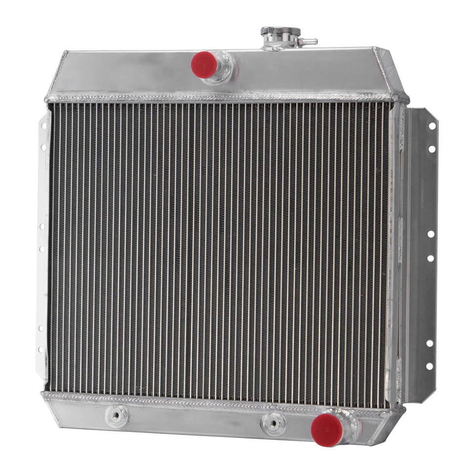 4 Row Aluminum Radiator fit 49-54,53 Chevy Bel Air/Fleetline/Styleline Deluxe L6 Foto 2 de 4