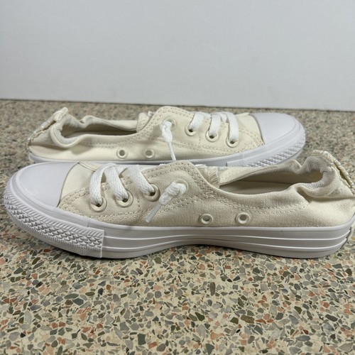 Converse CTAS Retro Shoreline Shoes Women's Size 8 Slip On Egret Sneakers - Picture 5 of 8