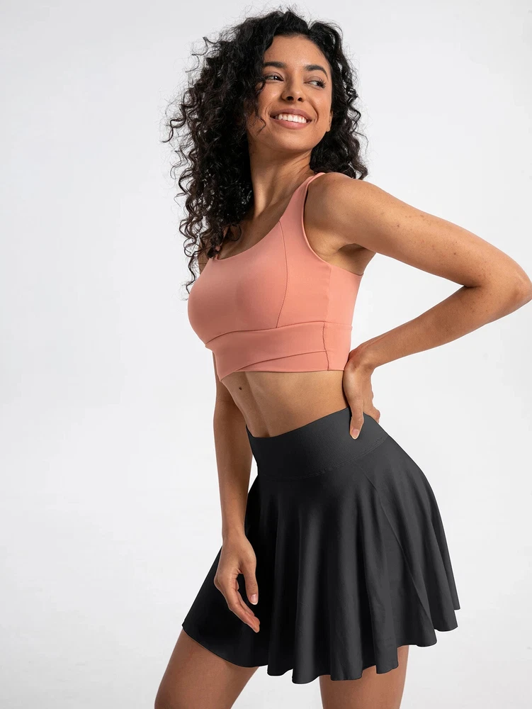 Women Tennis Skirt Pleated Athletic Skirts Workout Pickleball Golf Skort