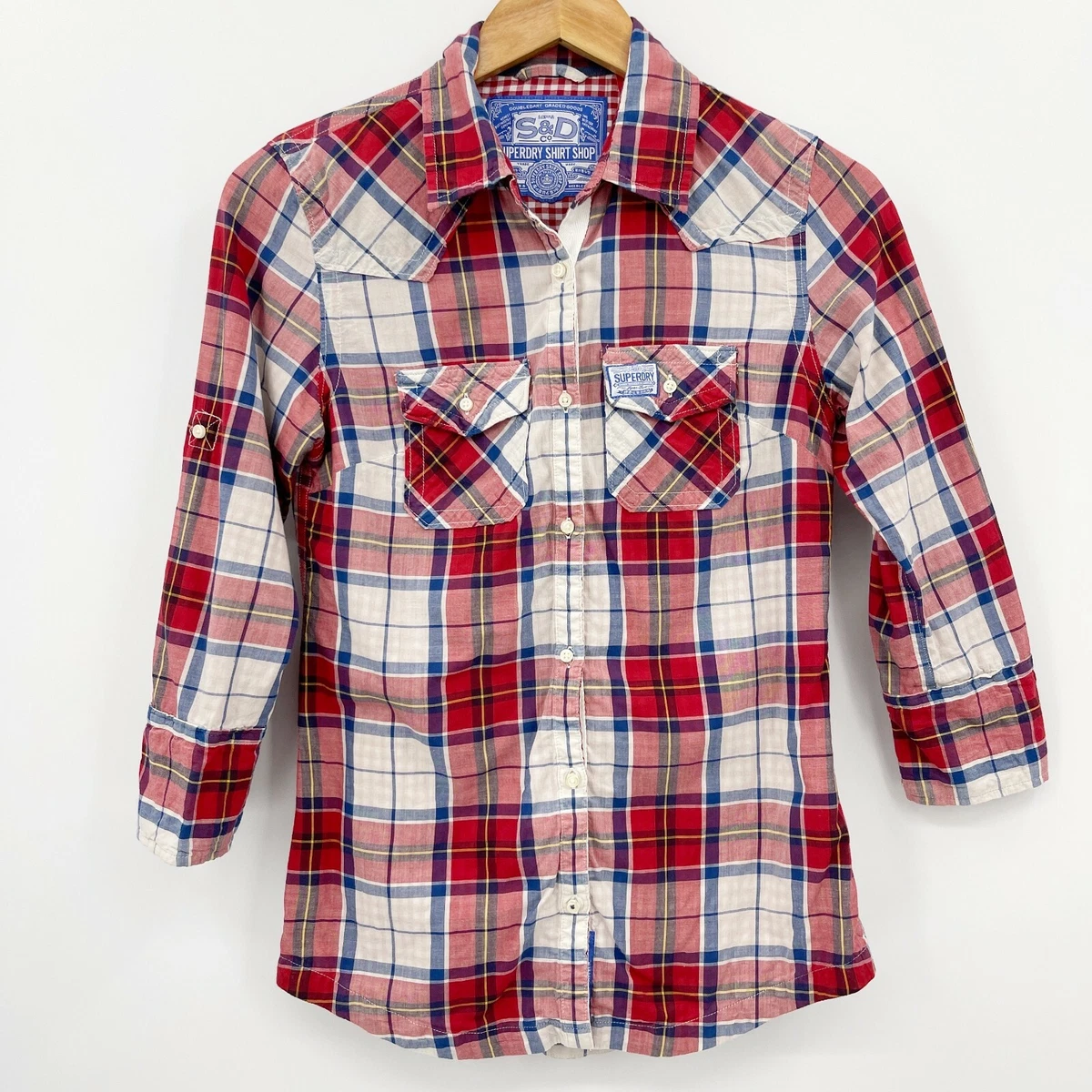 Red white lining shirt 2025
