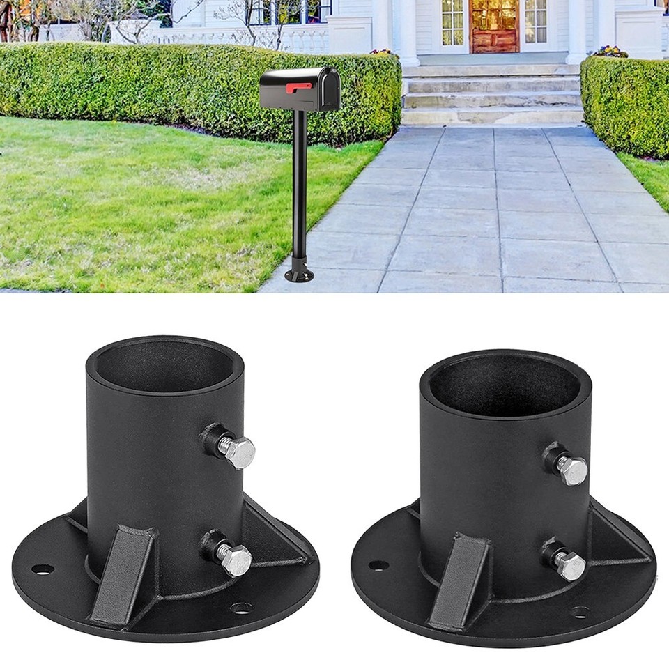 Chain Link Fence Post Base Adjustable Fence Base Weather Resistant