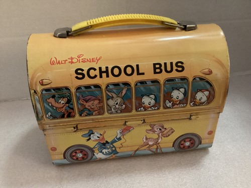 WALT DISNEY SCHULBUS METALLKUPPEL BROTDOSE - Bild 3 von 9