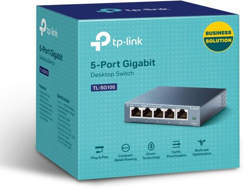 5-Port Gigabit Desktop Unmanaged Ethernet Switch, Network Expansion, RJ45 Ports - Picture 7 of 8