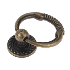 43*37mm Kitchen Cabinet Drawer Knob Ring Furniture Door Pull Handle Household