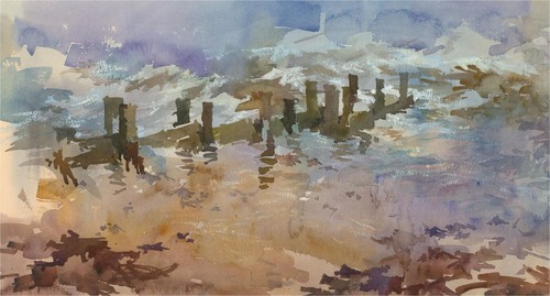 Michael Cadman RI ARCA (1920-2012) - Mid 20th Century Watercolour, The Seaside - Picture 1 of 2