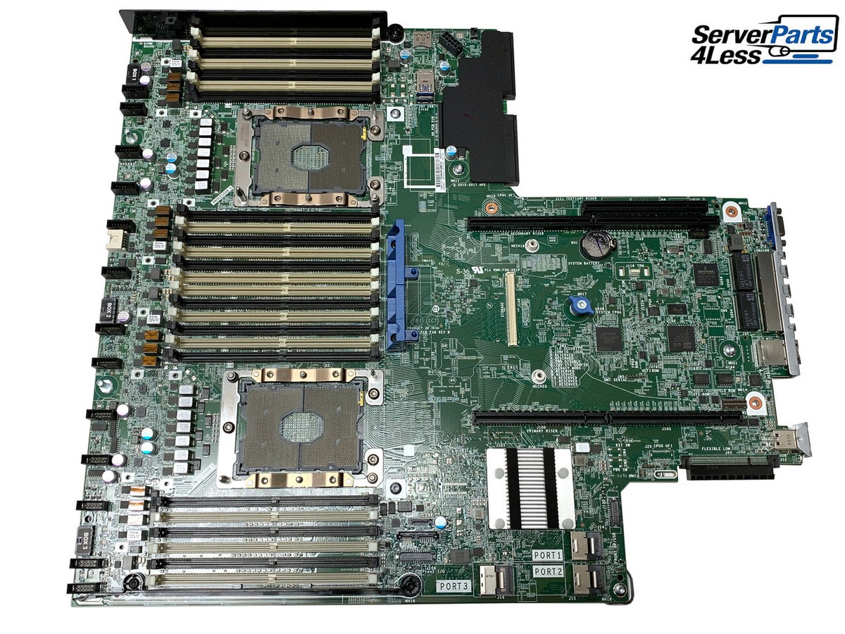 875073-001 HPE ProLiant DL380 G10 Gen10 System Board, 809455-001