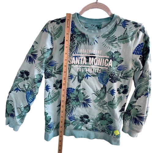 Straightforward Goods Santa Monica Sweatshirt Tropical Print Pullover Girls Sz 6 - Picture 7 of 8