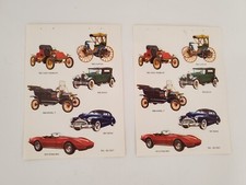 Vintage Automobile Stickers Ford Rambler Buick Chevrolet