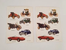 Vintage automobile stickers  Ford Rambler Buick Chevrolet