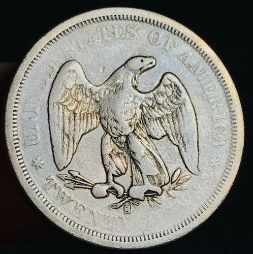 1875 S Twenty Cent Piece 20C Ungraded CHOICE 90% Silver US Coin CC22000 - Picture 6 of 6