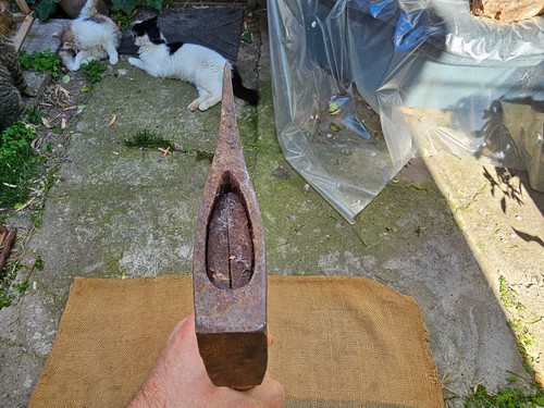 RARE VINTAGE AXE CARL AND AUGUST HELSPER HELKO WERK ANTIQUE LOGGING SPLITTING - Picture 15 of 18