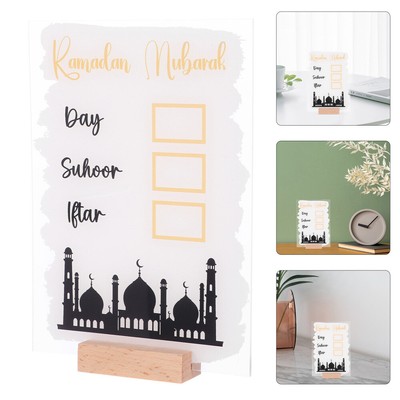  1 Satz von Tabletop Countdown Sign Acryl handgeschrieben Countdown Board