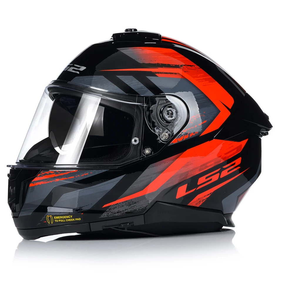 Motorradhelm | LS2 FF808 STREAM II Fury | Integralhelm | Helm mit Sonnenblende - Bild 2 von 4